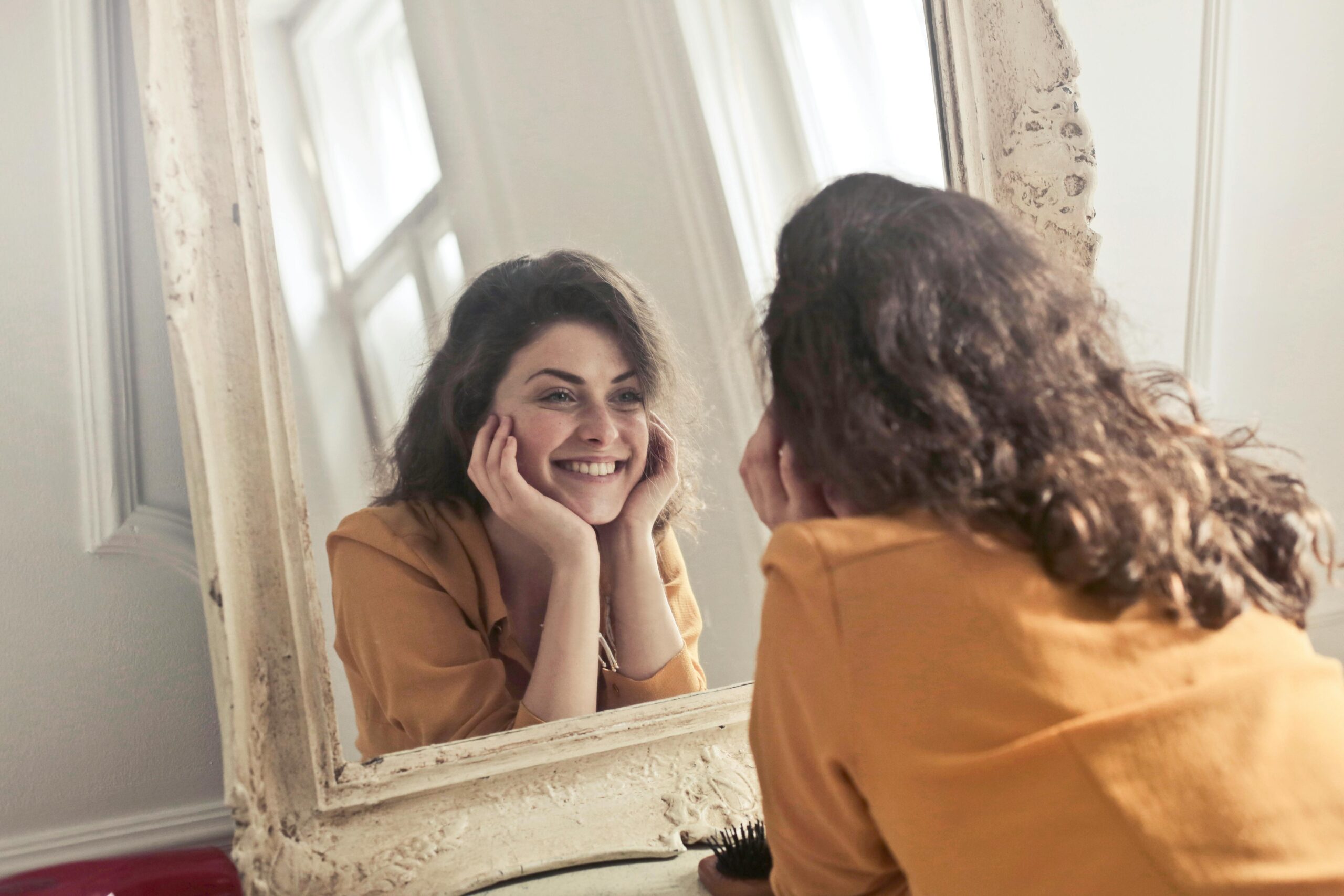 mulher feliz